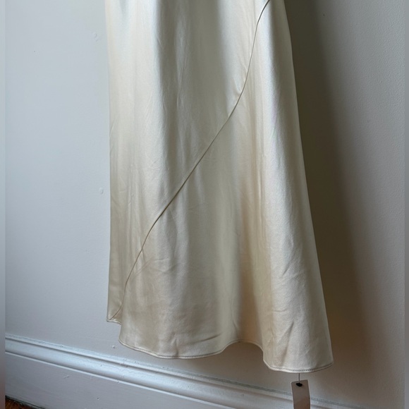 NEW NWT Reformation Ronda silk dress ivory, US 4 - Picture 13 of 17